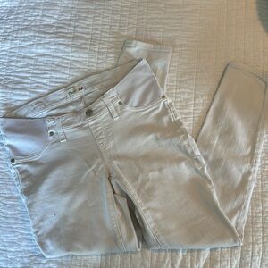 White Madewell Skinny Maternity Jeans